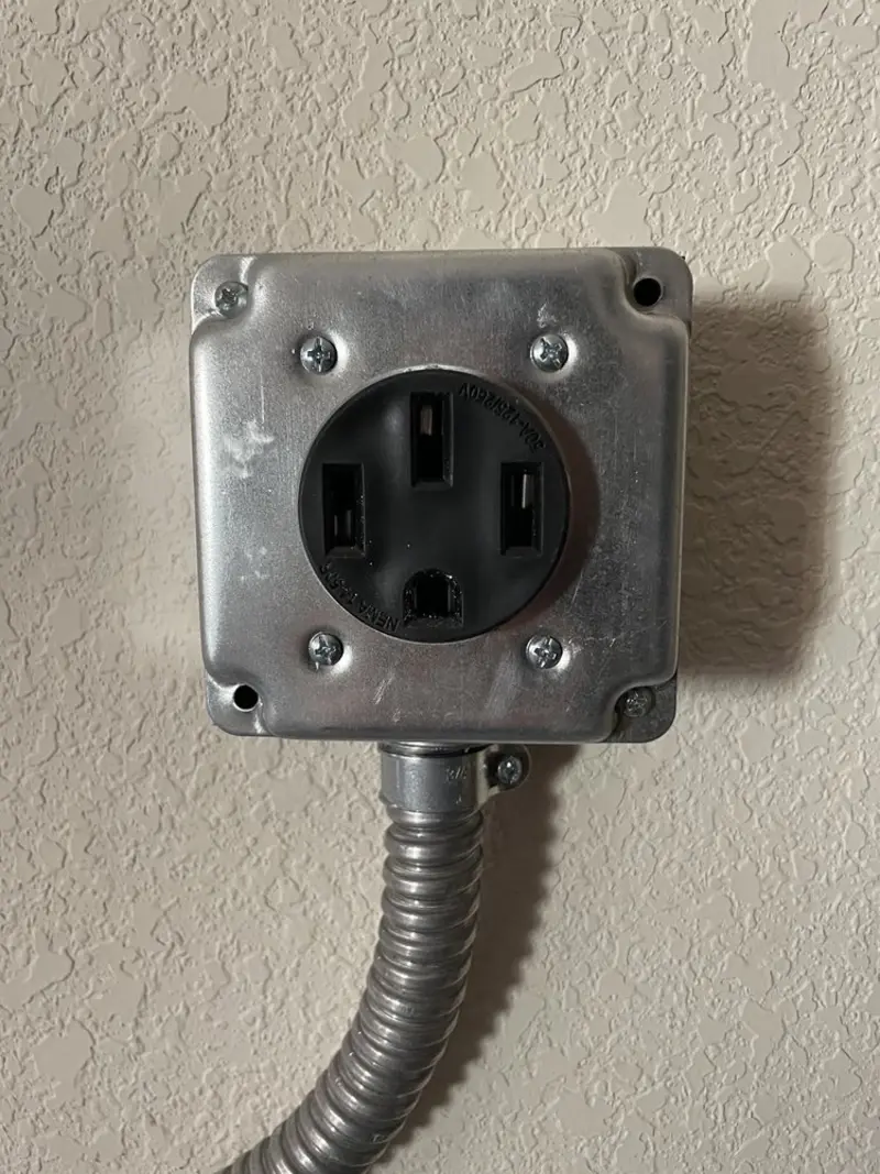 NEMA 14-50 outlet installed for Electrical Panel Upgrade in Union Beach